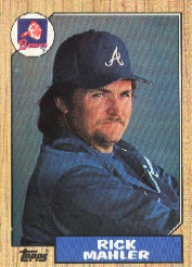 1987 Topps Baseball Cards      242     Rick Mahler